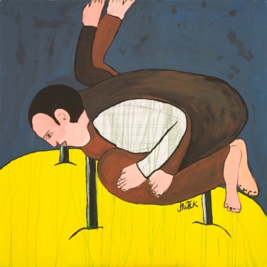 Bez tytułu, 2009, płótno, farby akrylne, 110 x 110 cm, Foto: Agata Malek